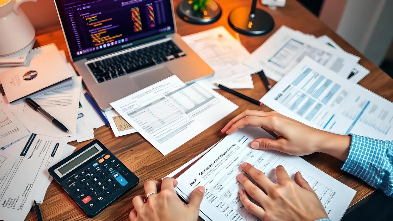 Bank statement analysis showing income, expenses and transaction patterns