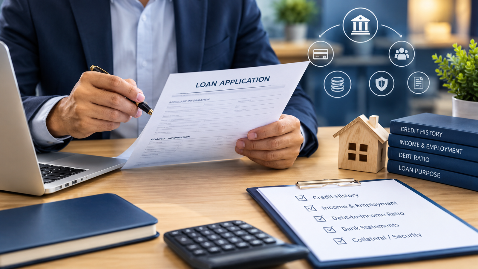 How banks assess loan applications and evaluate borrower creditworthiness